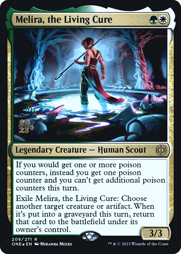 Melira, the Living Cure [Phyrexia: All Will Be One Prerelease Promos] | Card Merchant Takapuna