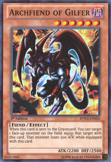 Archfiend of Gilfer [BPW2-EN020] Super Rare | Card Merchant Takapuna