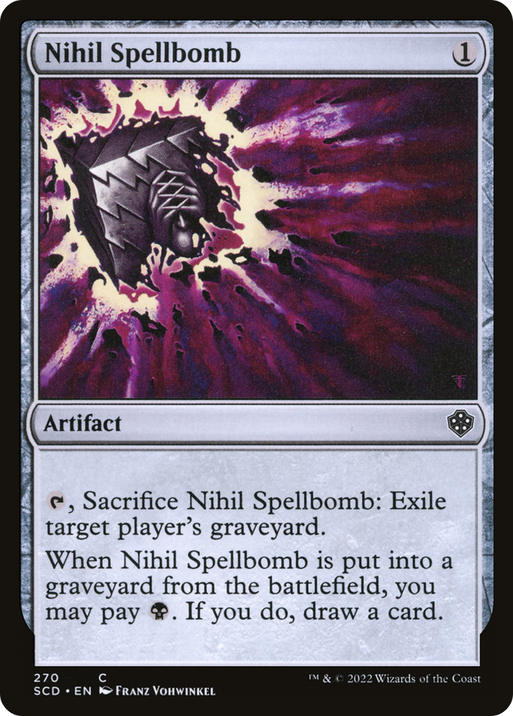 Nihil Spellbomb [Starter Commander Decks] | Card Merchant Takapuna