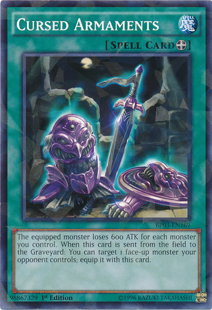 Cursed Armaments [BP03-EN169] Shatterfoil Rare | Card Merchant Takapuna