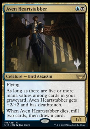 Aven Heartstabber (Promo Pack) [Streets of New Capenna Promos] | Card Merchant Takapuna