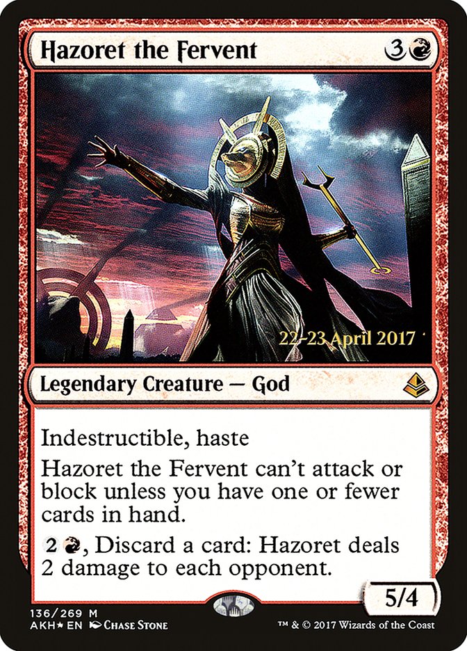 Hazoret the Fervent [Amonkhet Prerelease Promos] | Card Merchant Takapuna