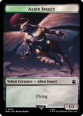 Alien Insect // Mutant Double-Sided Token [Doctor Who Tokens] | Card Merchant Takapuna