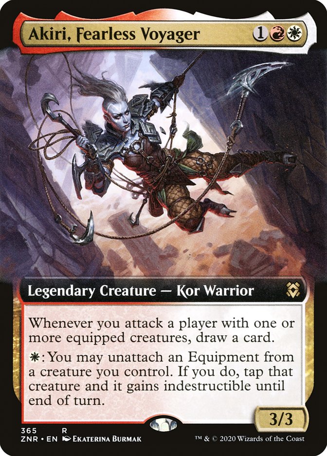 Akiri, Fearless Voyager (Extended Art) [Zendikar Rising] | Card Merchant Takapuna