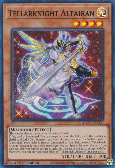 Tellarknight Altairan [CYAC-EN020] Super Rare | Card Merchant Takapuna