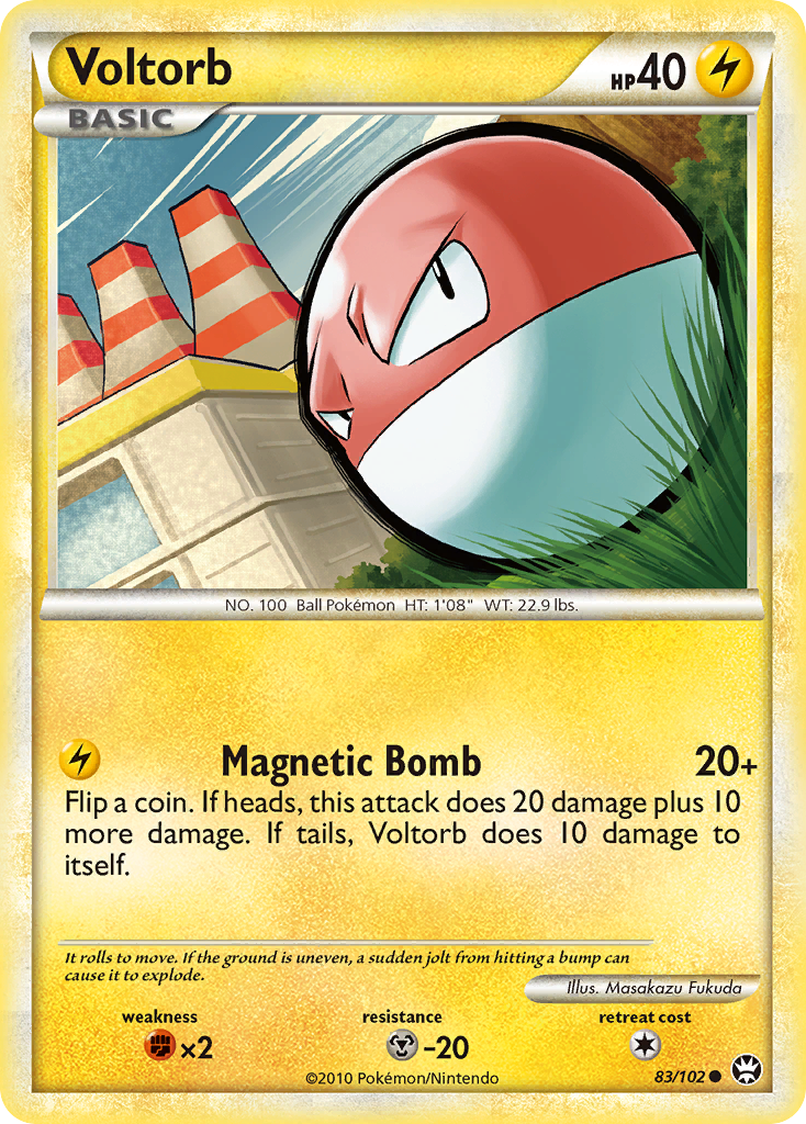 Voltorb (83/102) [HeartGold & SoulSilver: Triumphant] | Card Merchant Takapuna