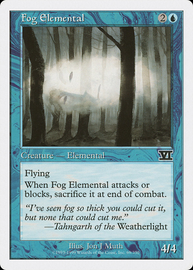 Fog Elemental [Classic Sixth Edition] | Card Merchant Takapuna