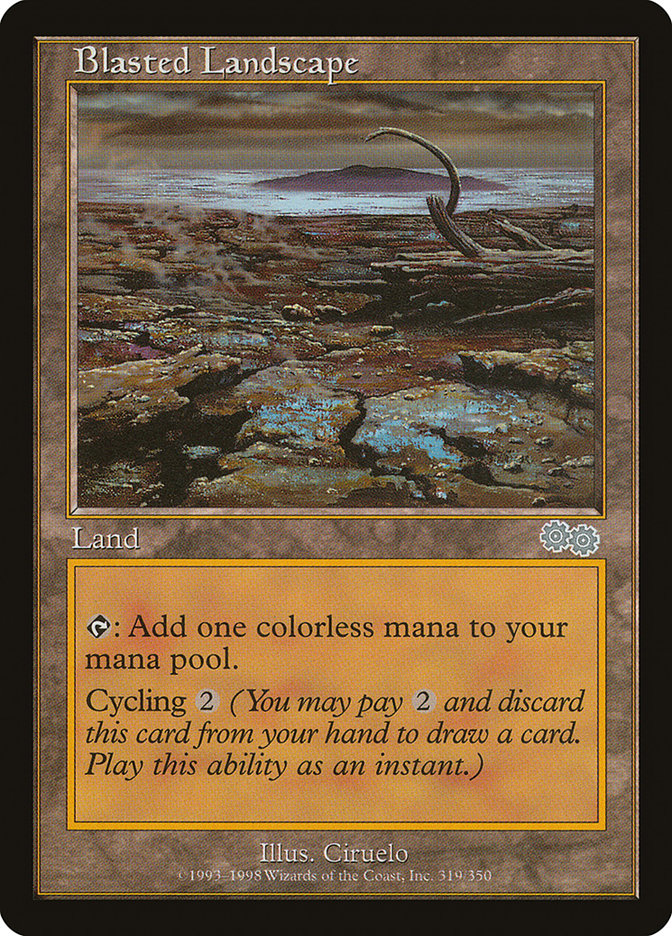 Blasted Landscape [Urza's Saga] | Card Merchant Takapuna