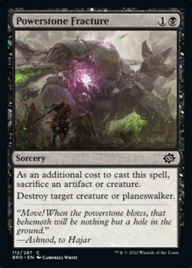 Powerstone Fracture [The Brothers' War] | Card Merchant Takapuna