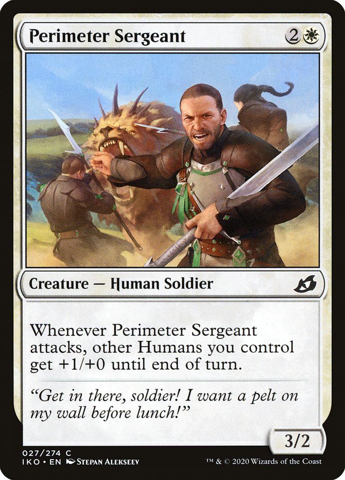 Perimeter Sergeant [Ikoria: Lair of Behemoths] | Card Merchant Takapuna