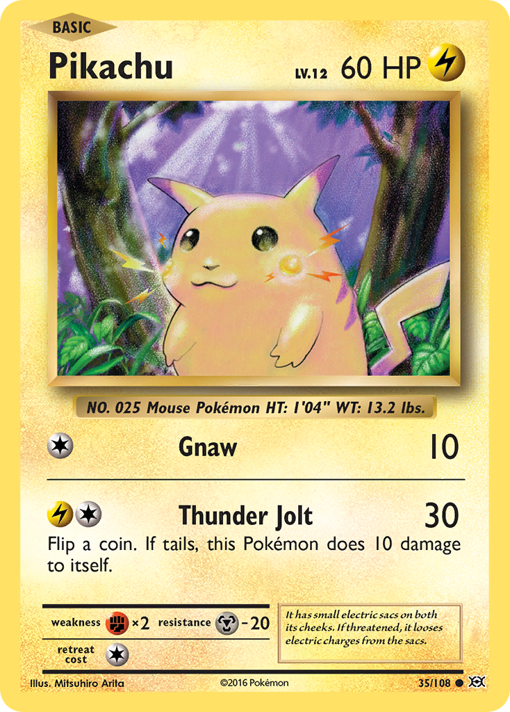 Pikachu (35/108) [XY: Evolutions] | Card Merchant Takapuna