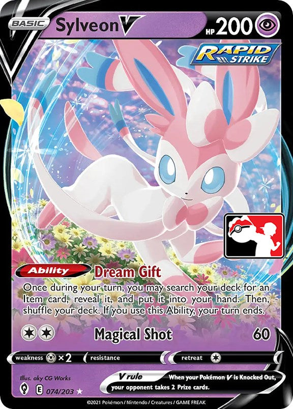 Sylveon V (074/203) [Prize Pack Series One] | Card Merchant Takapuna