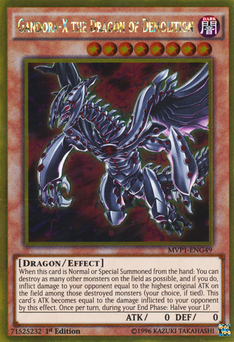 Gandora-X the Dragon of Demolition [MVP1-ENG49] Gold Rare | Card Merchant Takapuna