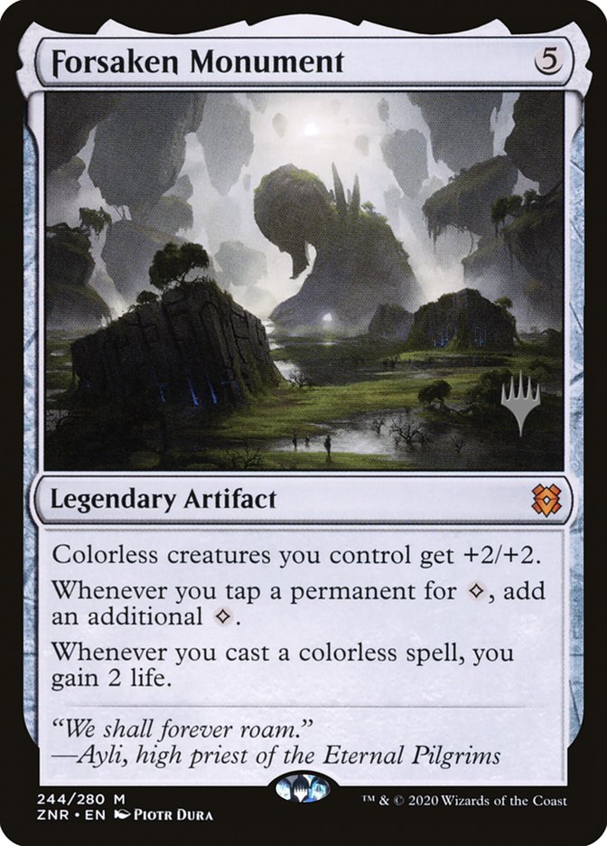 Forsaken Monument (Promo Pack) [Zendikar Rising Promos] | Card Merchant Takapuna