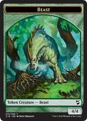 Beast (013) // Plant Double-Sided Token [Commander 2018 Tokens] | Card Merchant Takapuna