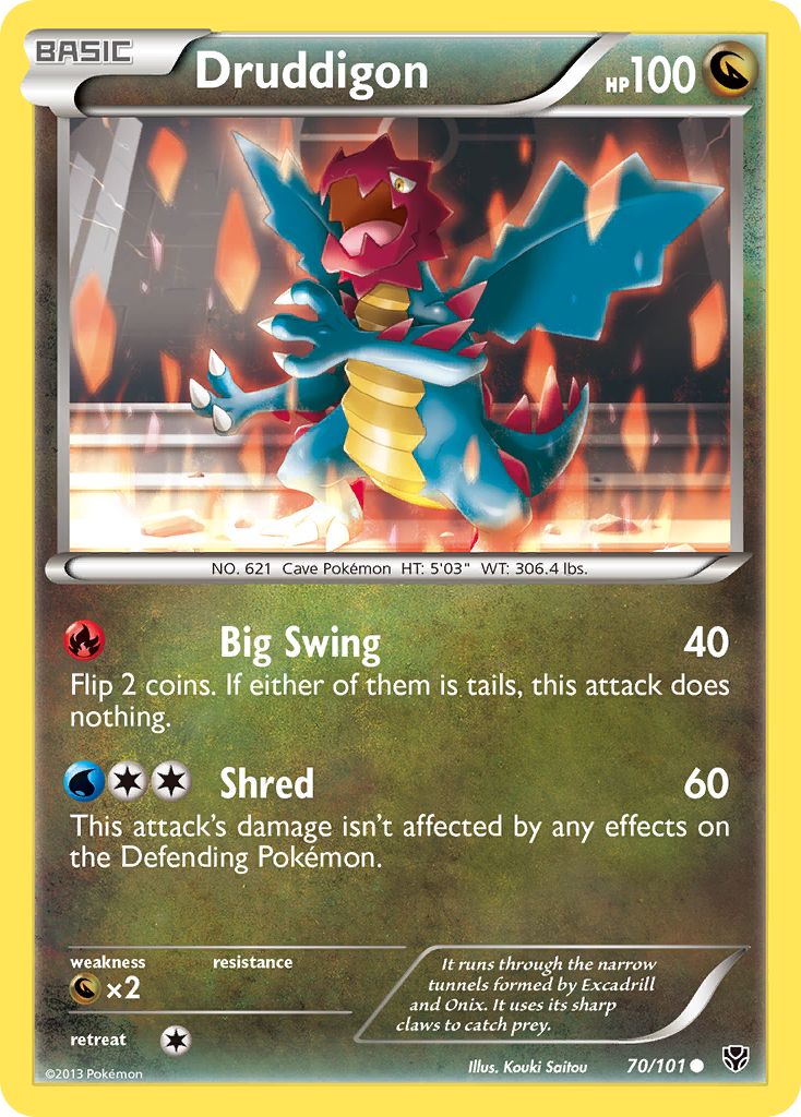 Druddigon (70/101) [Black & White: Plasma Blast] | Card Merchant Takapuna