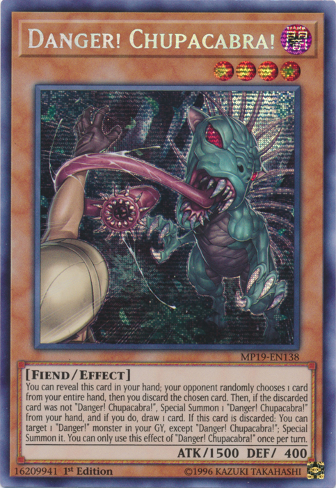 Danger! Chupacabra! [MP19-EN138] Prismatic Secret Rare | Card Merchant Takapuna