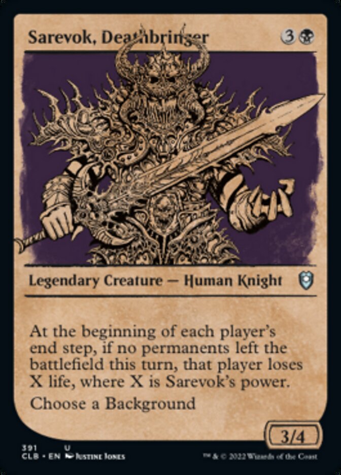 Sarevok, Deathbringer (Showcase) [Commander Legends: Battle for Baldur's Gate] | Card Merchant Takapuna