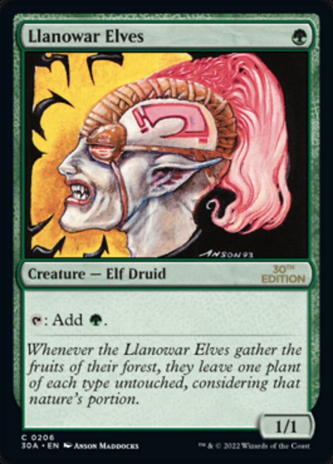 Llanowar Elves [30th Anniversary Edition] | Card Merchant Takapuna