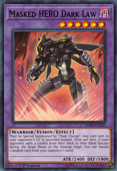 Masked Hero Dark Law [LEHD-ENA35] Common | Card Merchant Takapuna