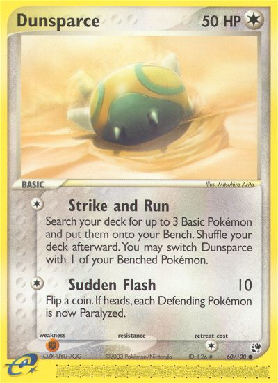 Dunsparce (60/100) [EX: Sandstorm] | Card Merchant Takapuna