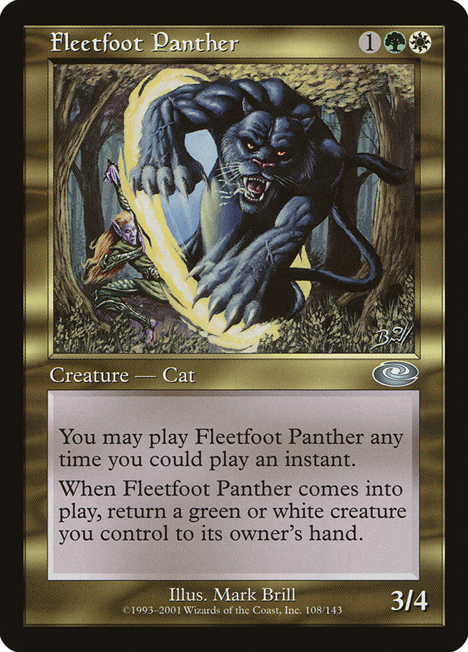 Fleetfoot Panther [Planeshift] | Card Merchant Takapuna