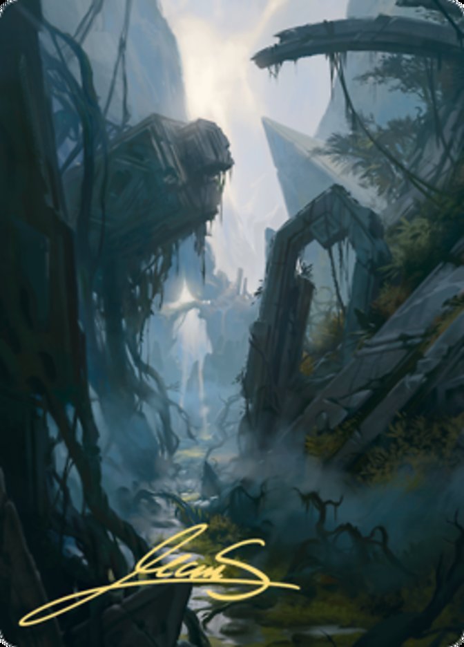 Swamp 2 Art Card (Gold-Stamped Signature) [Zendikar Rising Art Series] | Card Merchant Takapuna