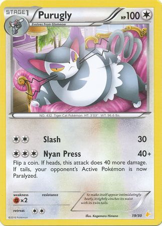 Purugly (19/30) [XY: Trainer Kit 3 - Pikachu Libre] | Card Merchant Takapuna