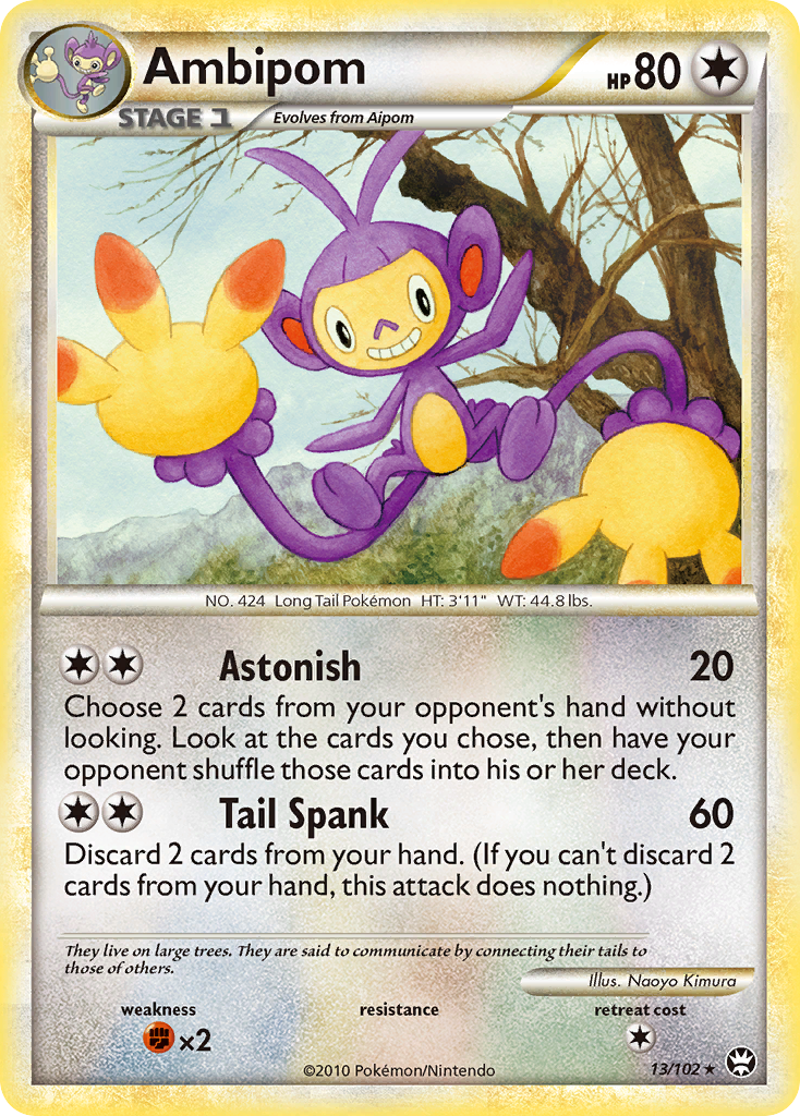 Ambipom (13/102) [HeartGold & SoulSilver: Triumphant] | Card Merchant Takapuna