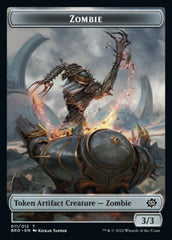 Powerstone // Zombie Double-Sided Token [The Brothers' War Tokens] | Card Merchant Takapuna