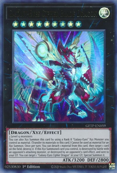 Galaxy-Eyes Cipher Blade Dragon [GFTP-EN059] Ultra Rare | Card Merchant Takapuna