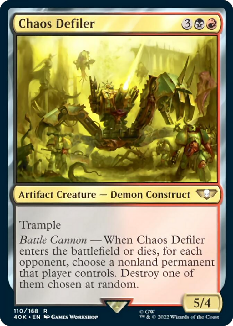 Chaos Defiler (Surge Foil) [Warhammer 40,000] | Card Merchant Takapuna