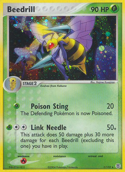 Beedrill (1/112) [EX: FireRed & LeafGreen] | Card Merchant Takapuna