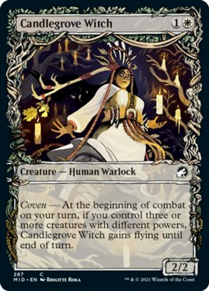 Candlegrove Witch (Showcase Equinox) [Innistrad: Midnight Hunt] | Card Merchant Takapuna