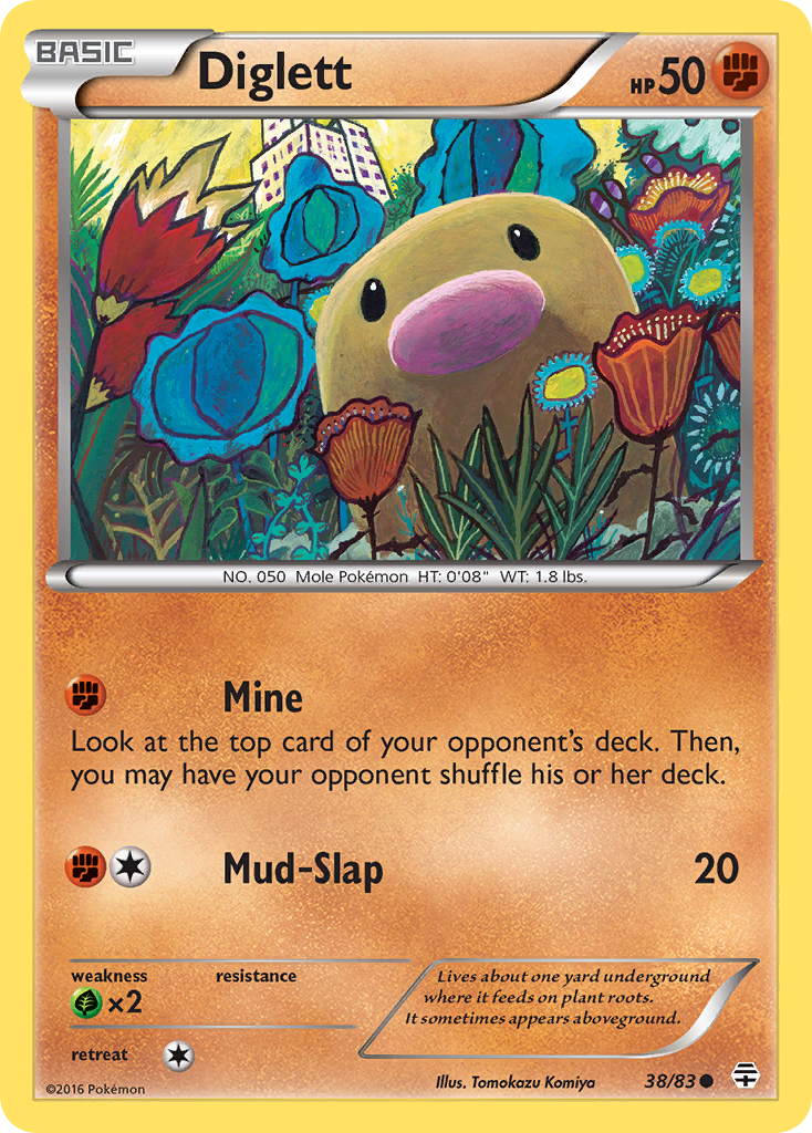 Diglett (38/83) [XY: Generations] | Card Merchant Takapuna