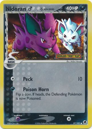 Nidoran (57/101) (Male) (Delta Species) (Stamped) [EX: Dragon Frontiers] | Card Merchant Takapuna