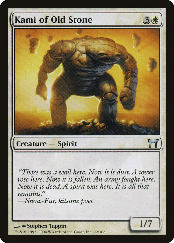 Kami of Old Stone [Champions of Kamigawa] | Card Merchant Takapuna