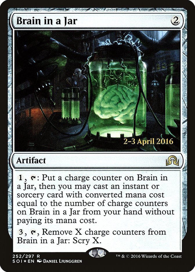 Brain in a Jar [Shadows over Innistrad Prerelease Promos] | Card Merchant Takapuna