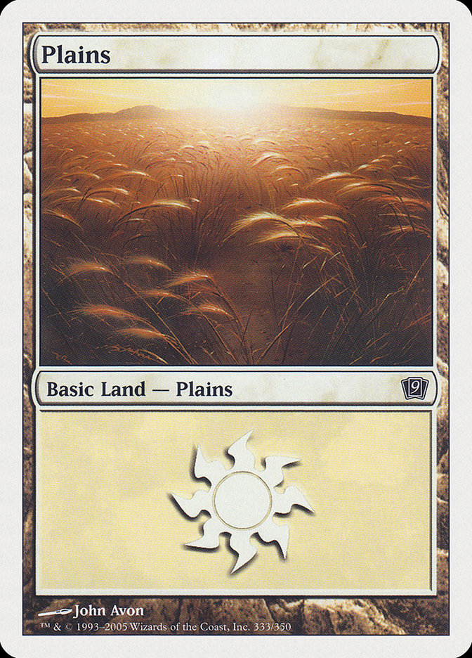 Plains (333) [Ninth Edition] | Card Merchant Takapuna