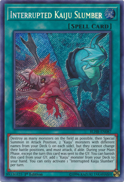 Interrupted Kaiju Slumber [BLHR-EN087] Secret Rare | Card Merchant Takapuna