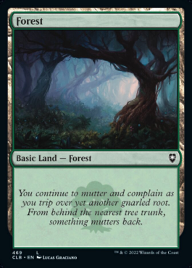 Forest (469) [Commander Legends: Battle for Baldur's Gate] | Card Merchant Takapuna