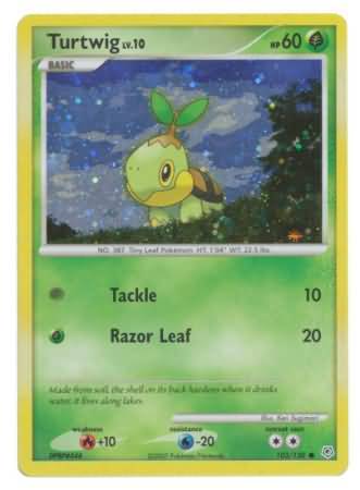 Turtwig (103/130) (Cosmos Holofoil) [Diamond & Pearl: Base Set] | Card Merchant Takapuna