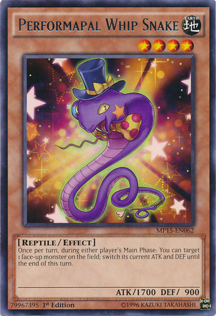 Performapal Whip Snake [MP15-EN062] Rare | Card Merchant Takapuna