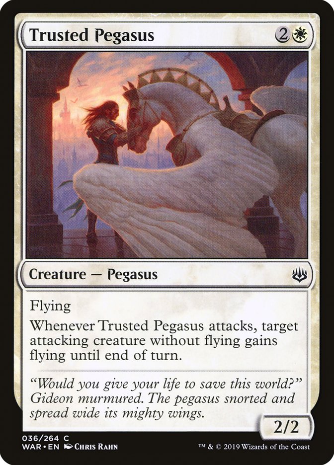 Trusted Pegasus [War of the Spark] | Card Merchant Takapuna