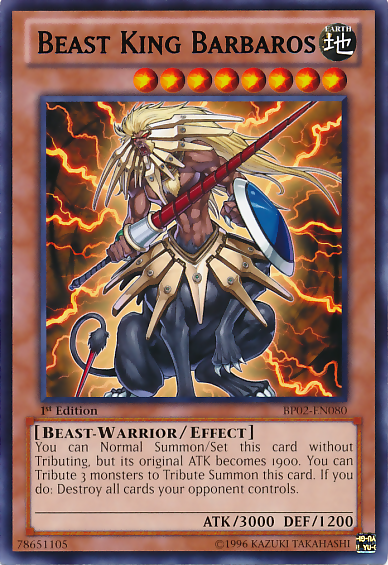 Beast King Barbaros [BP02-EN080] Mosaic Rare | Card Merchant Takapuna