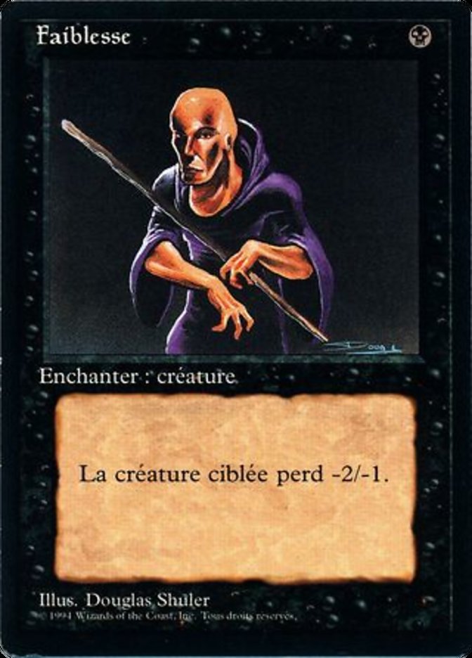 Weakness [Foreign Black Border] | Card Merchant Takapuna