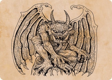 Cloister Gargoyle (Showcase) Art Card [Dungeons & Dragons: Adventures in the Forgotten Realms Art Series] | Card Merchant Takapuna