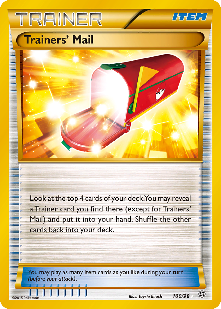 Trainers' Mail (100/98) [XY: Ancient Origins] | Card Merchant Takapuna