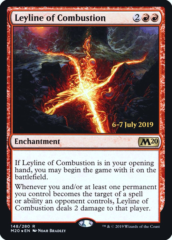 Leyline of Combustion [Core Set 2020 Prerelease Promos] | Card Merchant Takapuna