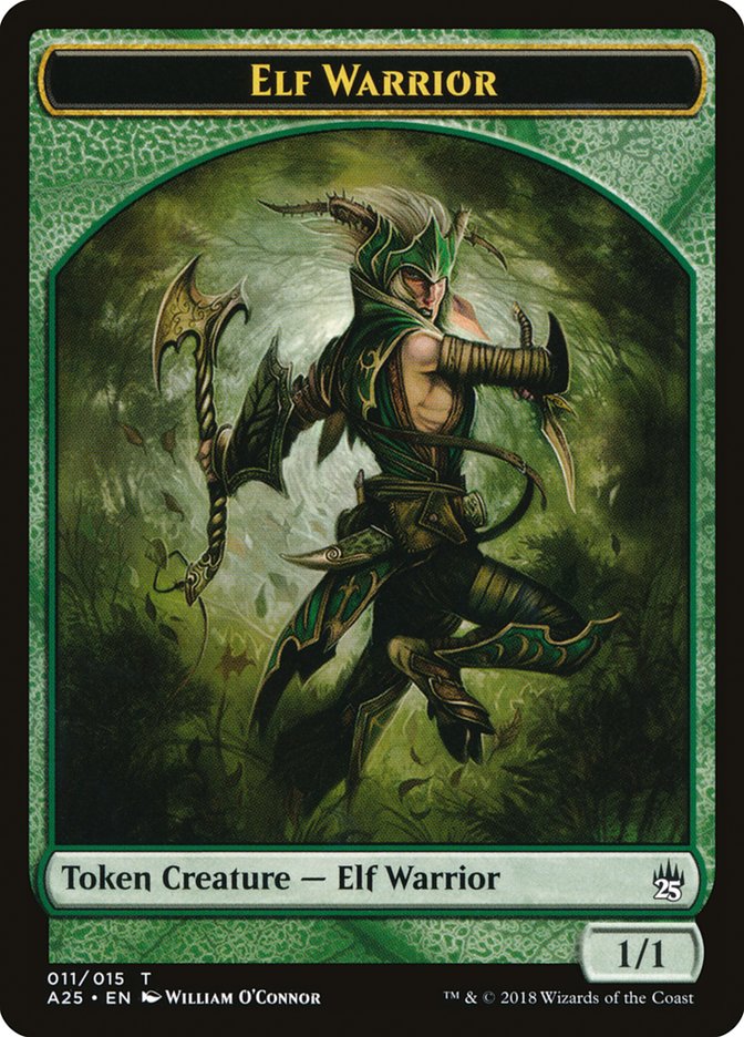 Elf Warrior Token [Masters 25 Tokens] | Card Merchant Takapuna